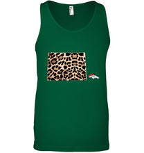 Load image into Gallery viewer, Denver Broncos panther pattern state map shirt
