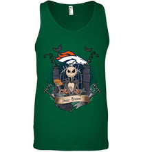 Load image into Gallery viewer, Denver Broncos Jack Skellington shirt
