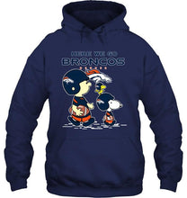 Load image into Gallery viewer, Here we go Denver Broncos snoopy shirt
