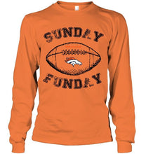 Load image into Gallery viewer, Sunday funday Denver Broncos lover shirt
