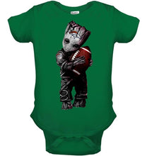 Load image into Gallery viewer, baby groot loves Denver Broncos shirt
