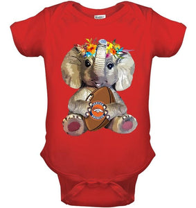 Elephant loves Denver Broncos shirt