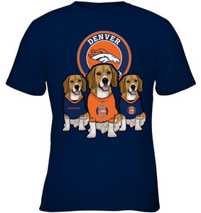 Denver Broncos Beagles fan shirt