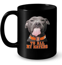 Load image into Gallery viewer, Denver Broncos to all my haters pitbull shirt
