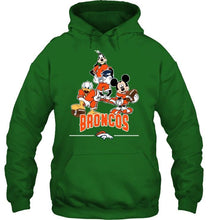 Load image into Gallery viewer, Denver Broncos mickey donald goofy fan shirt
