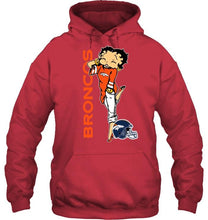 Load image into Gallery viewer, Denver Broncos betty boop fan shirt
