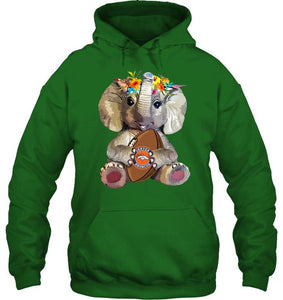 Elephant loves Denver Broncos shirt