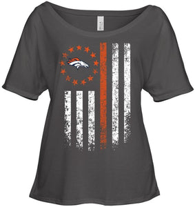 Denver Broncos american flag star shirt