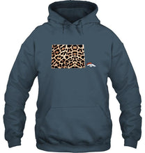 Load image into Gallery viewer, Denver Broncos panther pattern state map shirt
