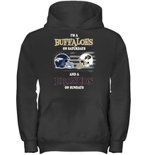 Load image into Gallery viewer, I'm Colorado Buffaloes on Saturdays and Denver Broncos on Sundays shirt

