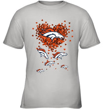 Load image into Gallery viewer, Denver Broncos tiny hearts shape shirt
