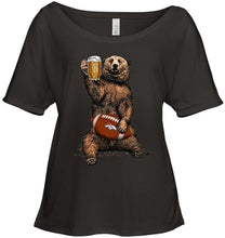 Load image into Gallery viewer, Denver Broncos Beer drinking bear shirt
