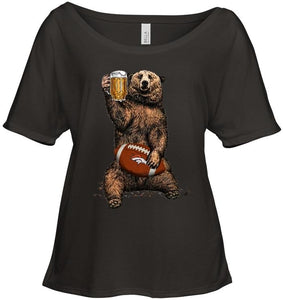 Denver Broncos Beer drinking bear shirt