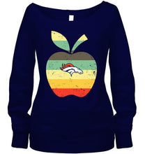 Load image into Gallery viewer, Denver Broncos teacher apple retro shirt
