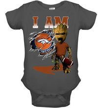 Load image into Gallery viewer, I am Denver Broncos groot shirt
