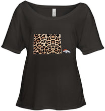 Load image into Gallery viewer, Denver Broncos panther pattern state map shirt
