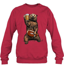 Load image into Gallery viewer, Denver Broncos Beer drinking bear shirt
