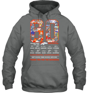 60 years of Denver Broncos thank you for the memories shirt