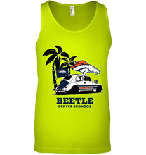 Load image into Gallery viewer, Beetle Denver Broncos on beach shirt
