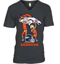 Load image into Gallery viewer, Denver Broncos Rick and morty fan shirt
