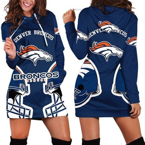 denver broncos nfl for broncos fan 3d printed hoodie dress 3d