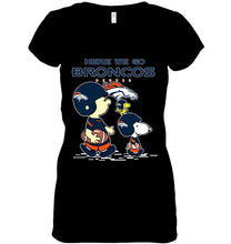 Load image into Gallery viewer, Here we go Denver Broncos snoopy shirt
