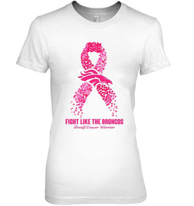 Denver Broncos fight like the Broncos br east cancer warrior shirt