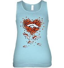 Load image into Gallery viewer, Denver Broncos tiny hearts shape shirt
