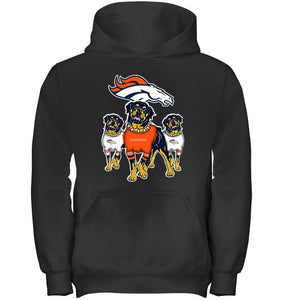 Denver Broncos Rottweilers fan hoodie