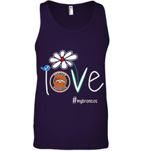 Load image into Gallery viewer, Love my Broncos Denver Broncos daisy fan shirt
