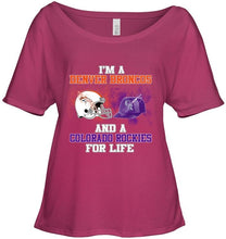 Load image into Gallery viewer, i&#39;m a Denver Bronco and a Colorado Rockie for life shirt
