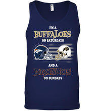 Load image into Gallery viewer, I'm Colorado Buffaloes on Saturdays and Denver Broncos on Sundays shirt
