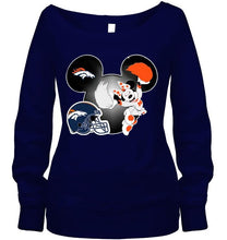 Load image into Gallery viewer, Denver Broncos Minnie cheerleader shirt
