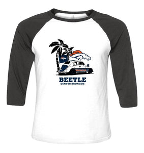 Beetle Denver Broncos on beach shirt