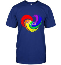 Load image into Gallery viewer, Denver Broncos lgbt tornado heart shirt
