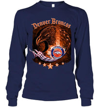 Load image into Gallery viewer, denver broncos eagle american flag shirt
