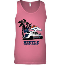 Load image into Gallery viewer, Beetle Denver Broncos on beach shirt
