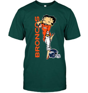 Denver Broncos betty boop fan shirt