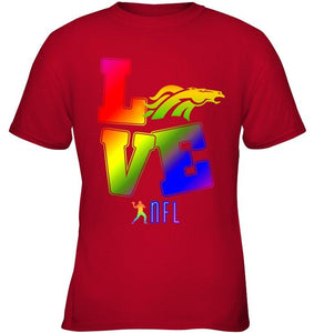 Love Denver Broncos lgbt NFL shirt