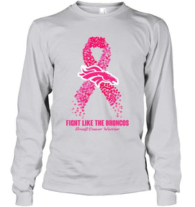 Denver Broncos fight like the Broncos br east cancer warrior shirt