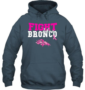 Fight like a Bronco Denver Broncos br east cancer support fan shirt