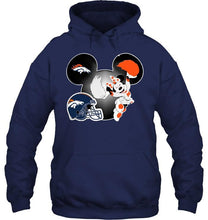 Load image into Gallery viewer, Denver Broncos Minnie cheerleader shirt

