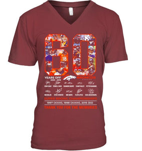 60 years of Denver Broncos thank you for the memories shirt