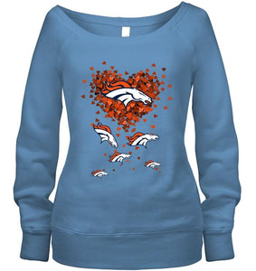 Denver Broncos tiny hearts shape shirt