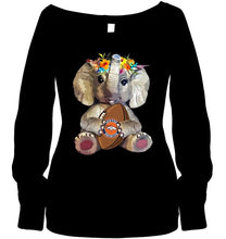 Load image into Gallery viewer, Elephant loves Denver Broncos shirt
