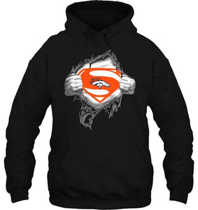 Denver Broncos Superman Ripped shirt