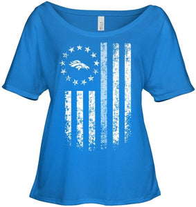 Denver Broncos american flag stars shirt