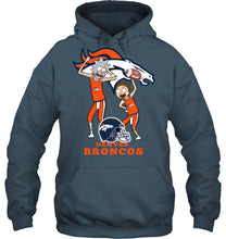 Load image into Gallery viewer, Denver Broncos Rick and morty fan shirt
