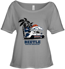 Load image into Gallery viewer, Beetle Denver Broncos on beach shirt
