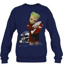 Load image into Gallery viewer, Groot loves Denver Broncos fan hoodie
